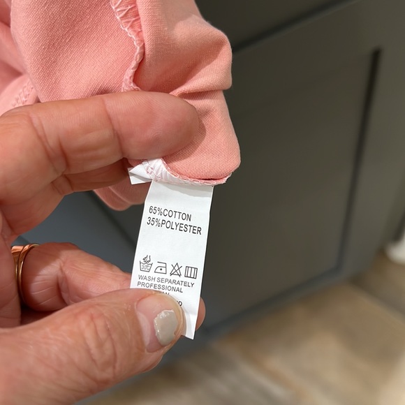 NWOT-Women’s Sz S Peachy Pink Dandelion Short Sleeve T-shirt - Picture 5 of 7